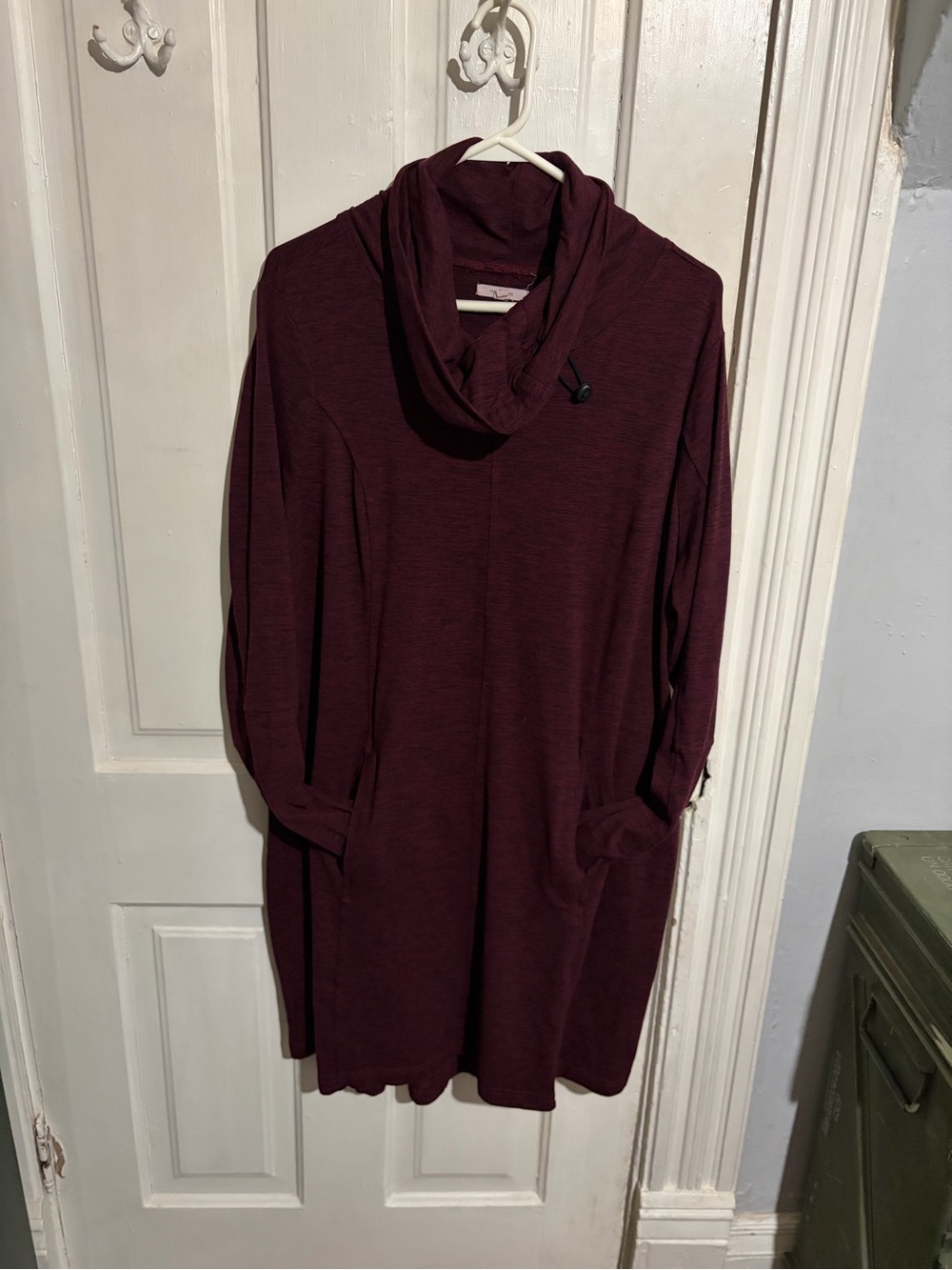 Maurices Maroon Long Sleeve Dress